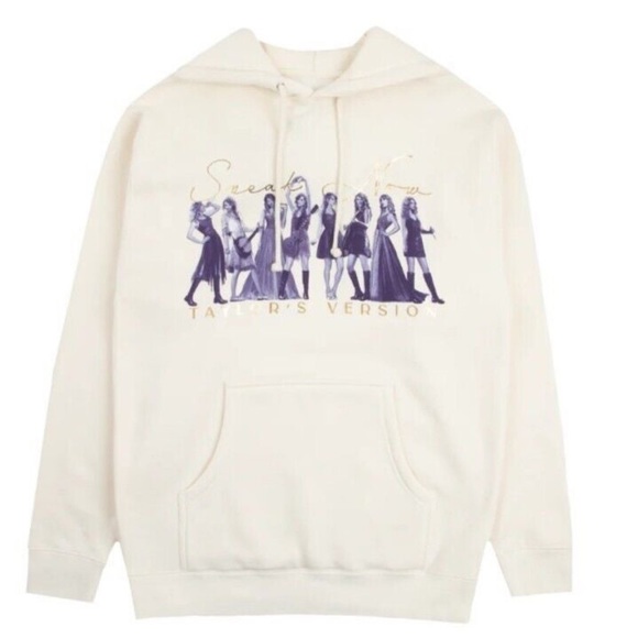 Speak Now Taylor’s version Beige Hoodie Eras - Picture 1 of 4